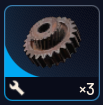 3x Rusted Gear