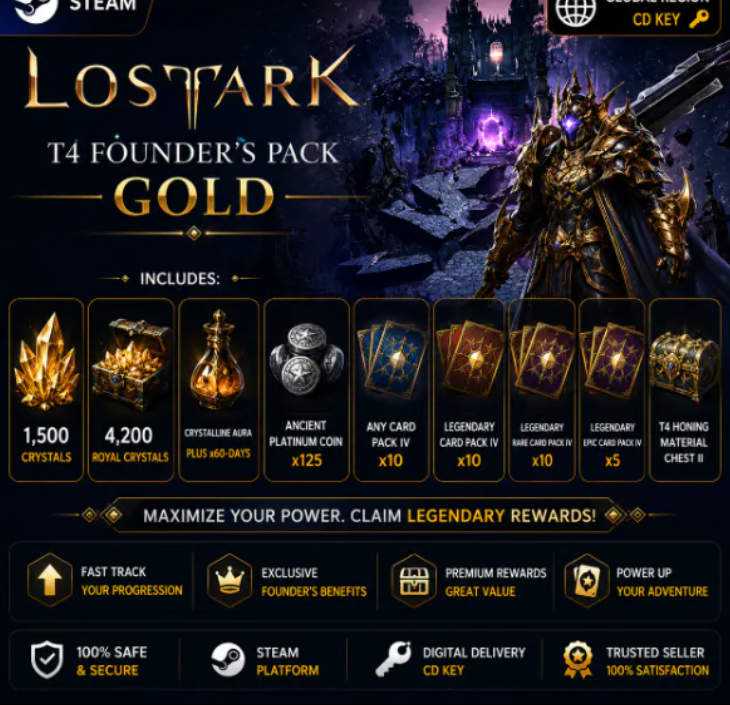 ⚔️ Lost Ark 🥇 T4 Founder's Pack: Gold DLC | PC Steam CD Key | Fast Delivery ⚡