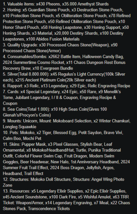 Lost Ark Twitch Drops | 8.8KK SILVER + 40 PETS/MOUNTS/SKINS + 41.000 ITEMS | Fast Delivery | %100 Safe | All Server | NA