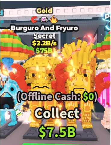 GOLD BURGURO AND FRYURO 2.2B/S (CRAB + 2 TRAITS) – STEAL A BRAINROT – FAST DELIVERY & TRUSTED #J3VF6M