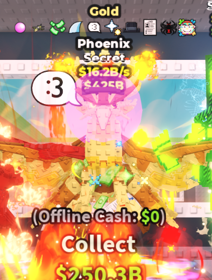 GOLD PHOENIX 16.2B/S (MONEY + 9 TRAITS) – STEAL A BRAINROT – FAST DELIVERY & TRUSTED #L3QF7R