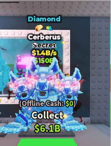 DIAMOND CERBERUS 1.4B/S (TACO + GLITCH) – STEAL A BRAINROT – FAST DELIVERY & TRUSTED #K7QX5V