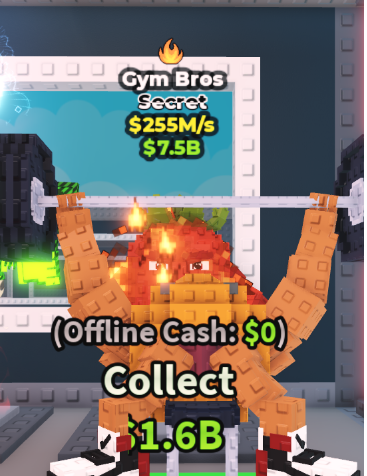GYM BROS 255M/S (FIRE) – STEAL A BRAINROT – FAST DELIVERY & TRUSTED #N5ZR6K