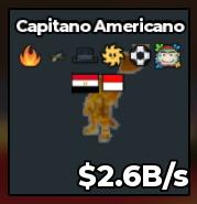 BS13282 Captain Americano - With Sun Traits Gold 2.6B/s