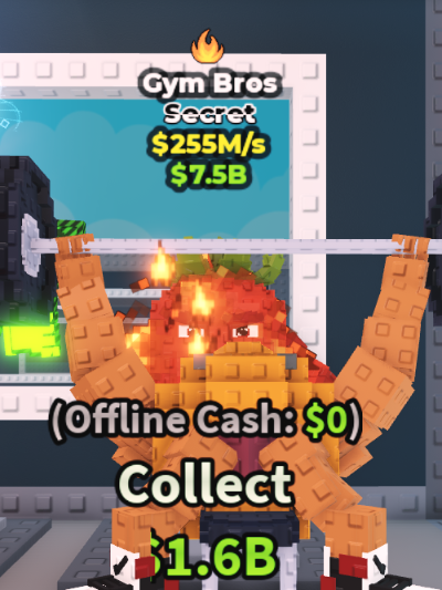 GYM BROS 255M/S (FIRE) – STEAL A BRAINROT – FAST DELIVERY & TRUSTED #N5ZR6K
