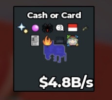BS13294 Cash or Card Holy Traited Rainbow 4.8B/s