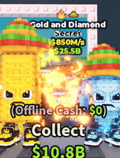 GOLD AND DIAMOND 850M/S (FIRE + SOMBRERO) – STEAL A BRAINROT – FAST DELIVERY & TRUSTED #B2WF8N