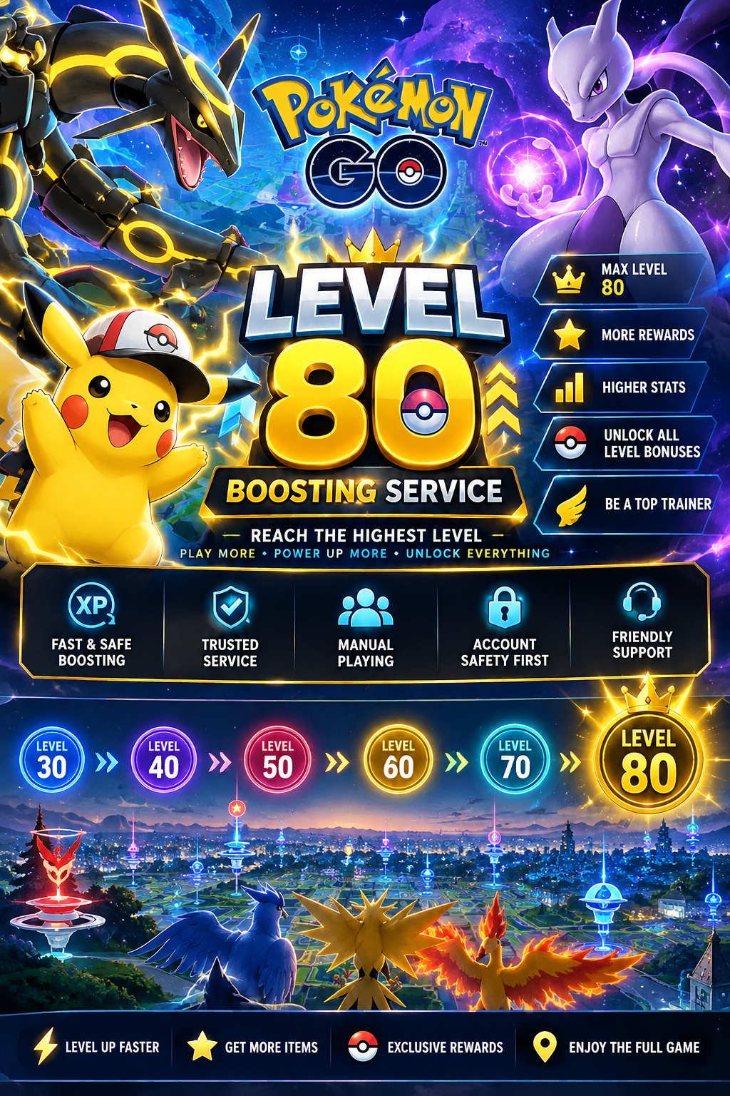 Pokemon Go level up(XP) BOOST 5M XP