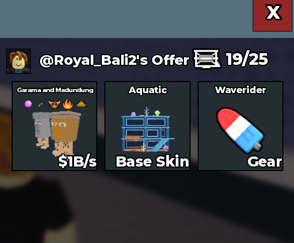 Bundles Garama 1B + Base Skin + Fly gear Waverider