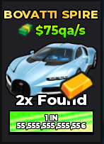 🔥Bovatti Spire (Gold) (Primordial) ($75qa/s) | - Dream Car Collection🔥