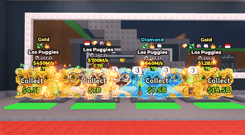 BS13331 Los Puggies 4x (Random M/s)