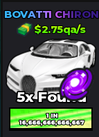 🔥Bovatti Chiron (Galaxy) (Primordial) (2.75qa/s) | - Dream Car Collection🔥