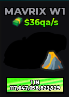 🔥Mavrix W1 (Lava) (Primordial) ($36qa/s) | - Dream Car Collection🔥