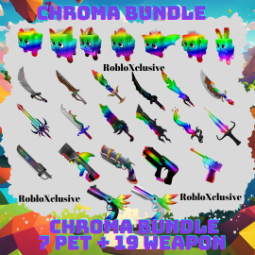 Chroma Bundle 26 item ( 7 Chroma Pet - 13 Chroma Sword - 6 Chroma Gun ) - Cheaper Price ! - Fast Delivery