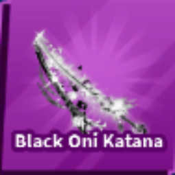 Black Oni Katana ( Limited ) - Fast Delivery Blade Ball