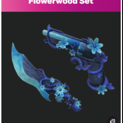 Flowerwood Set ( Flowerwood + Flowerwood Gun ) (Godly) MM2 Fast Delivery