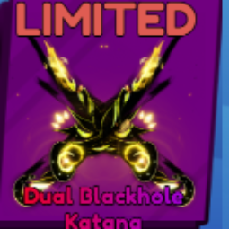 Dual Blackhole Katana ( Limited ) - Blade Ball Fast Delivery