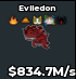 BS13426 Eviledon With Rare Og Traits 834.7M/s