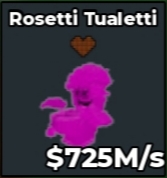 BS13439 Rosetti Tualetti Rainbow With Chocolate Trait Good For Collection! 725M/s