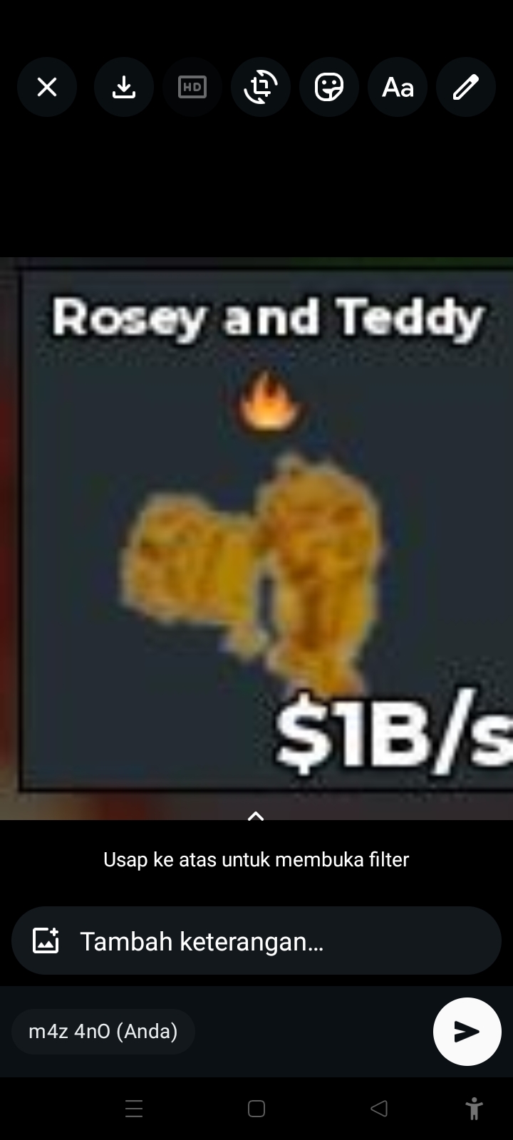 BS13441 Rosey and Teddy N Gold 1B/s