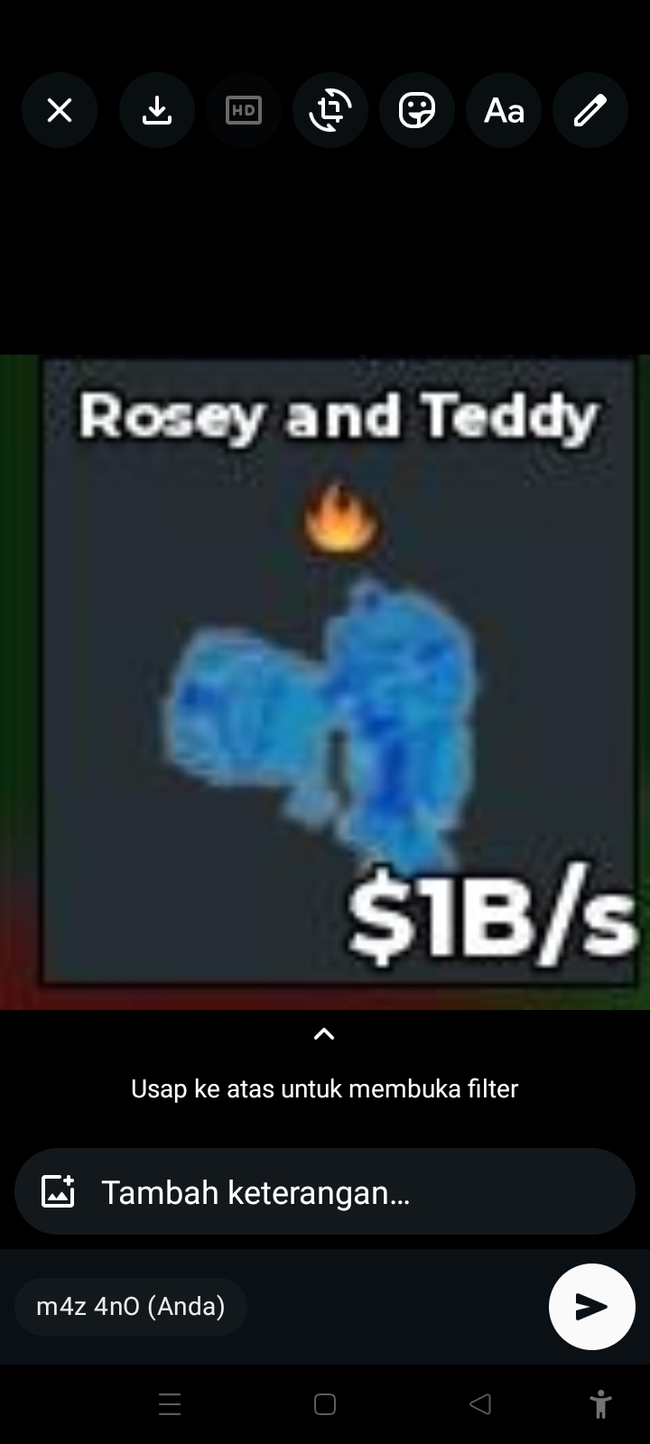 BS13442 Rosey and Teddy N Diamond 1B/s