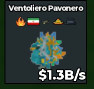 BS13462 Ventoliero Pavonero 1.3B/s