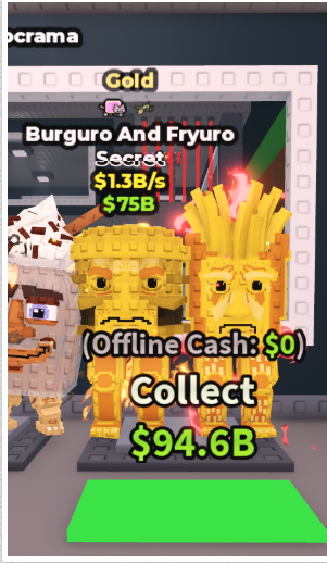 GOLD BURGURO AND FRYURO 1.3B/S (NUCLEAR + NYANCAT) – STEAL A BRAINROT – FAST DELIVERY & TRUSTED #A6JP4T