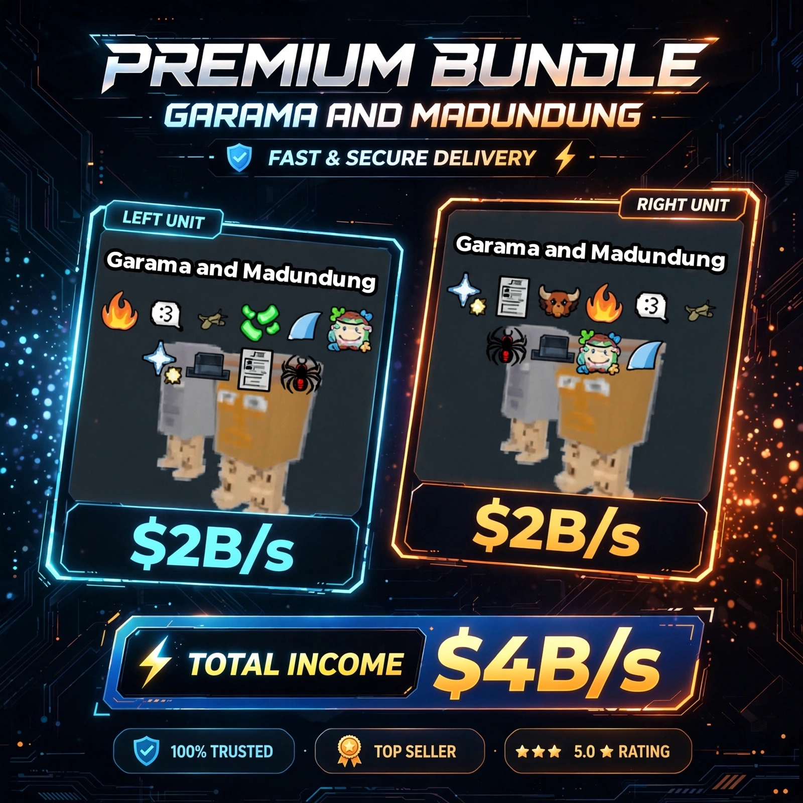 BS13526 Garama and Madundung Bundle Total Income Clean Trait 4B/s