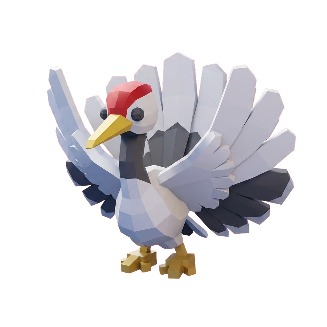 ⭐ MR Red Crowned Crane ⭐