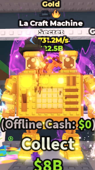 GOLD LA CRAFT MACHINE 731.2M/S (MATTEO + FIRE) – STEAL A BRAINROT – FAST DELIVERY & TRUSTED #Y5MK9R