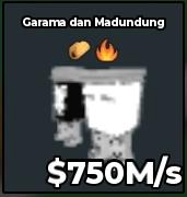 BS13577 Garama and Madundung Yin Yang 750M/s