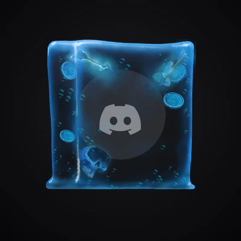 Discord Blue Gelatinous Cube Avatar Decoration 🎁 | Gift Link | Instant & Safe