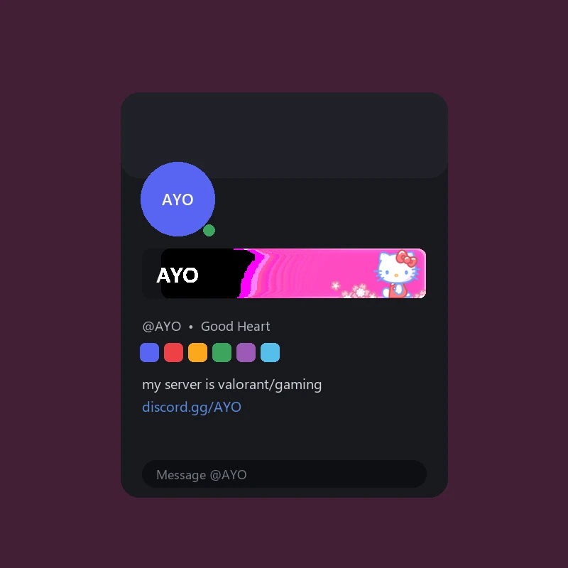 Discord Hello Kitty Nameplate 🎁 | Gift Link | Instant