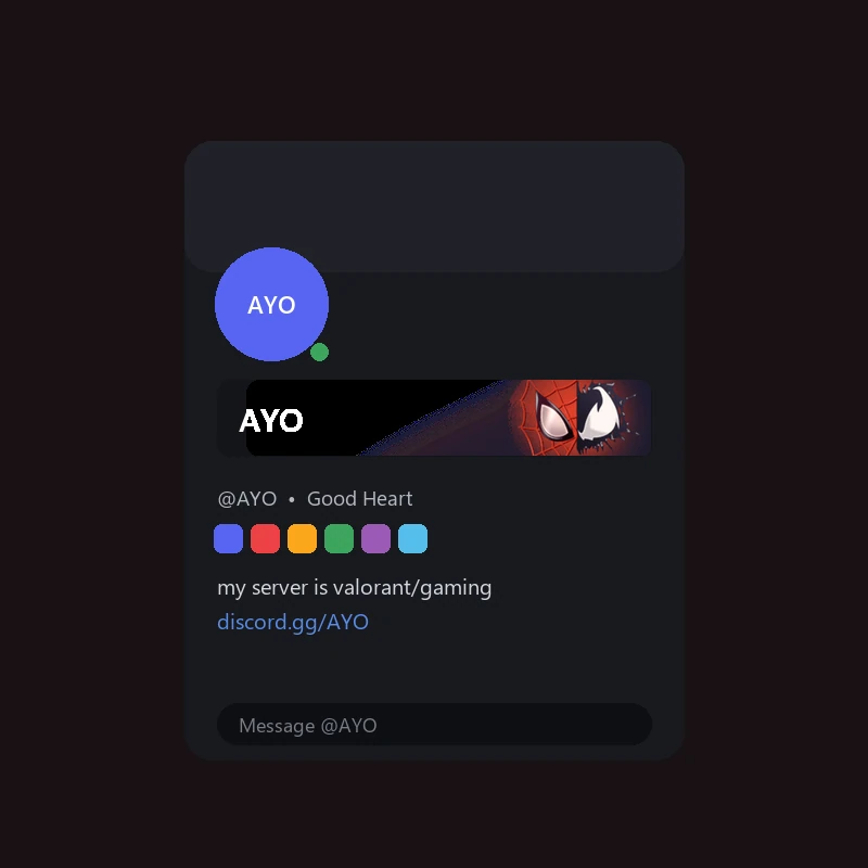 Discord Spider-Man vs. Venom Nameplate 🎁 | Gift Link | Instant