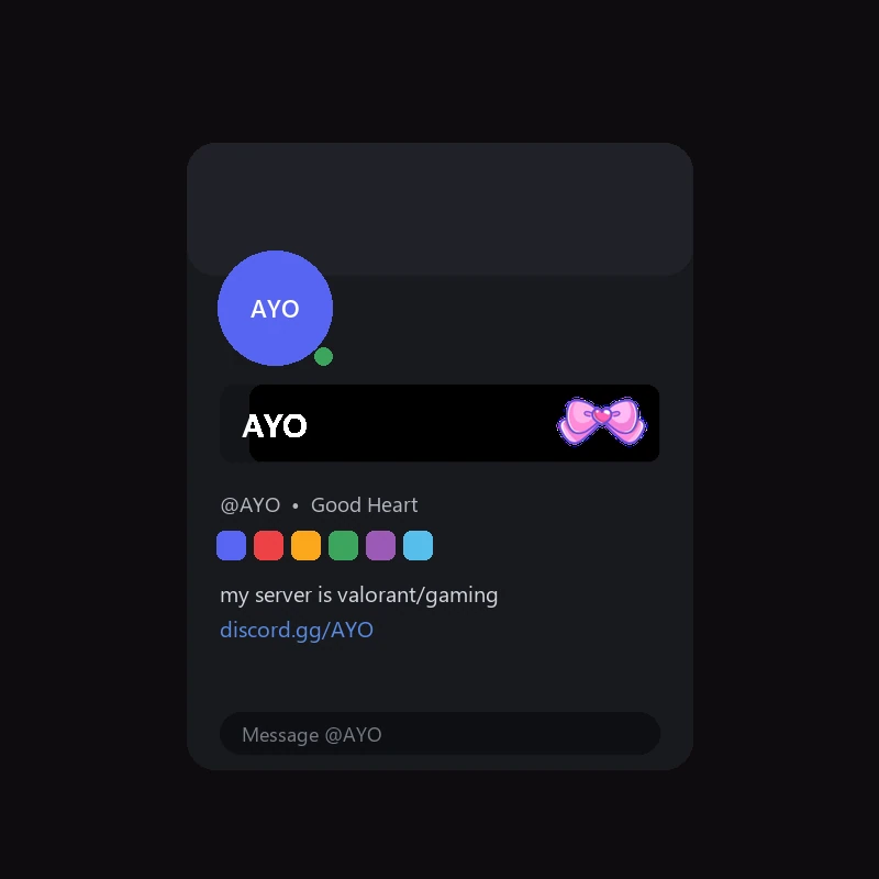 Discord Cutesy Bow Nameplate 🎁 | Gift Link | Instant