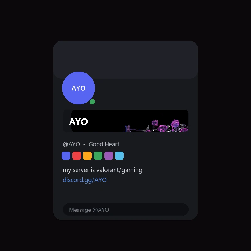 Discord Dark Roses Nameplate 🎁 | Gift Link | Instant