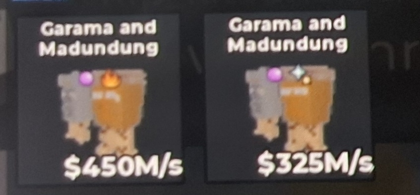 BS13615 Garama and Madundung Total Income 775M/s