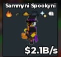 BS13670 Sammyni Spookyni Clean Trait 2.1B/s