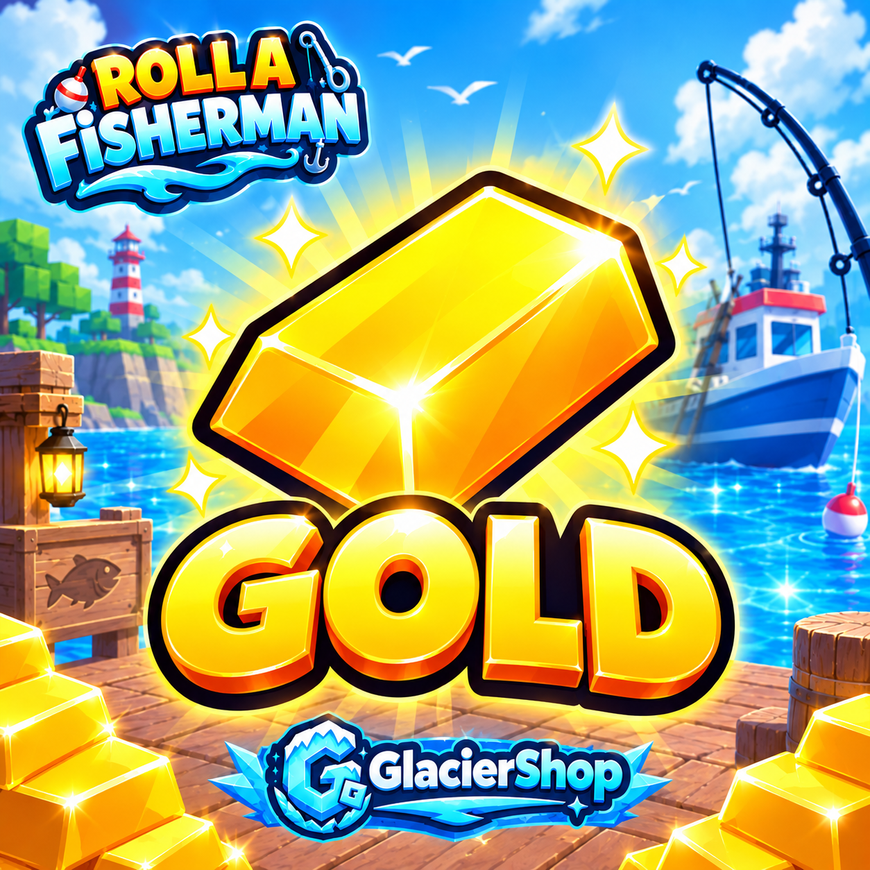 100K / 100000 Gold [ Roll a Fisherman ]