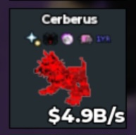 BS13686 Cerberus WITH 1 YEAR TRAIT Cursed 4.9B/s