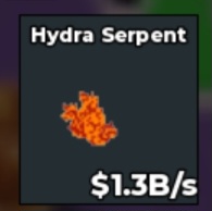 BS13687 Hydra Serpent RARE Lava 1.3B/s