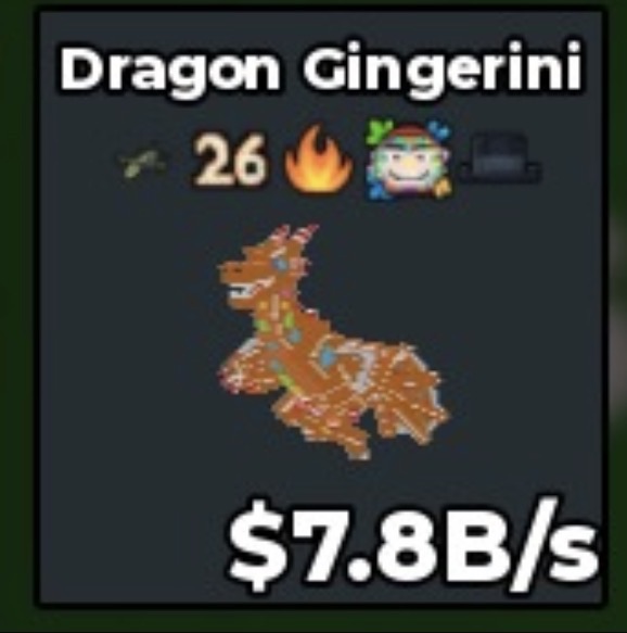 BS13706 Dragon Gingerini 26 Trait 7.8B/s