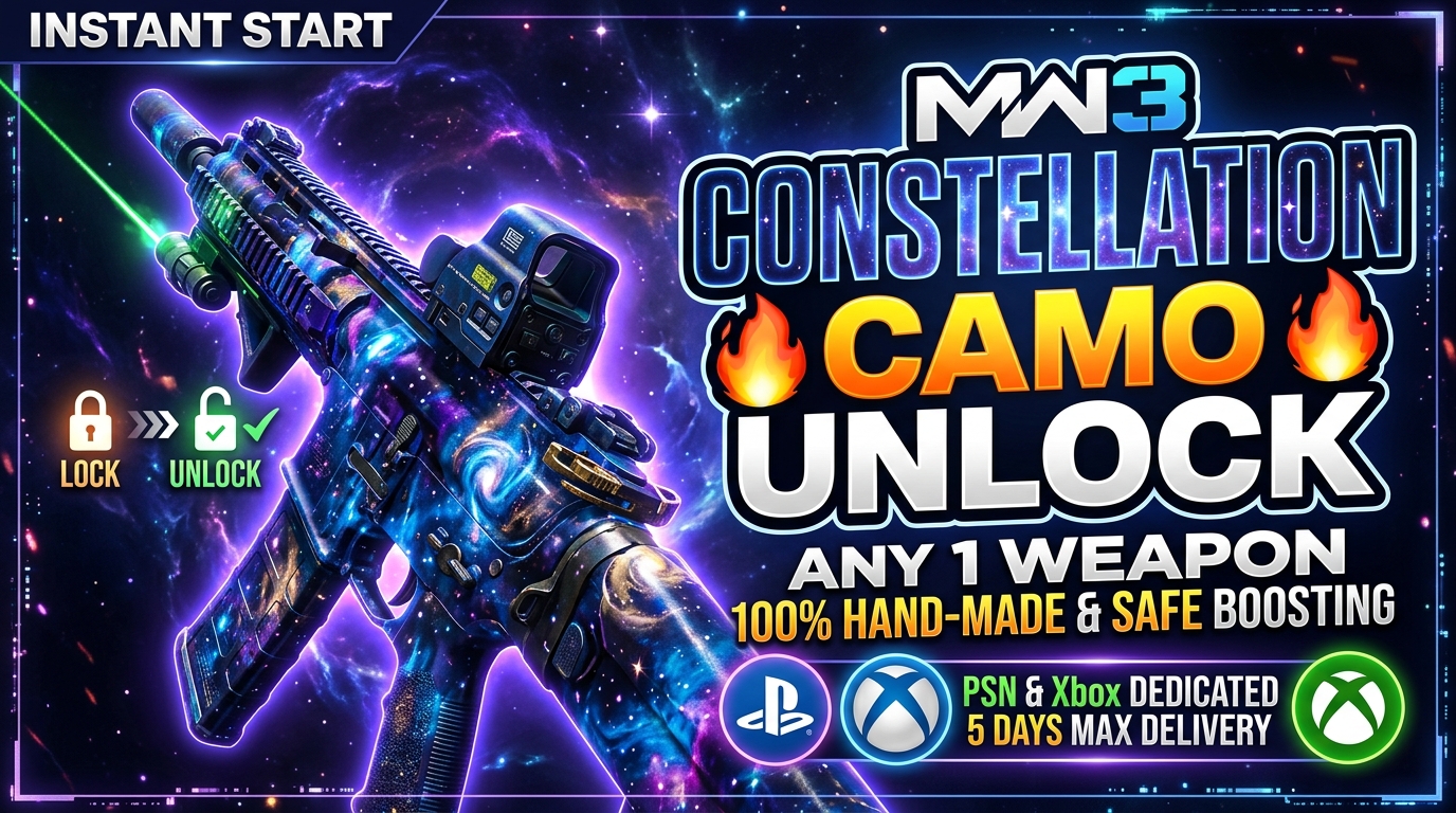 🔥MW3 - 1x Any Weapon Constellation Camo Boost | PSN & Xbox Dedicated | 5 Days