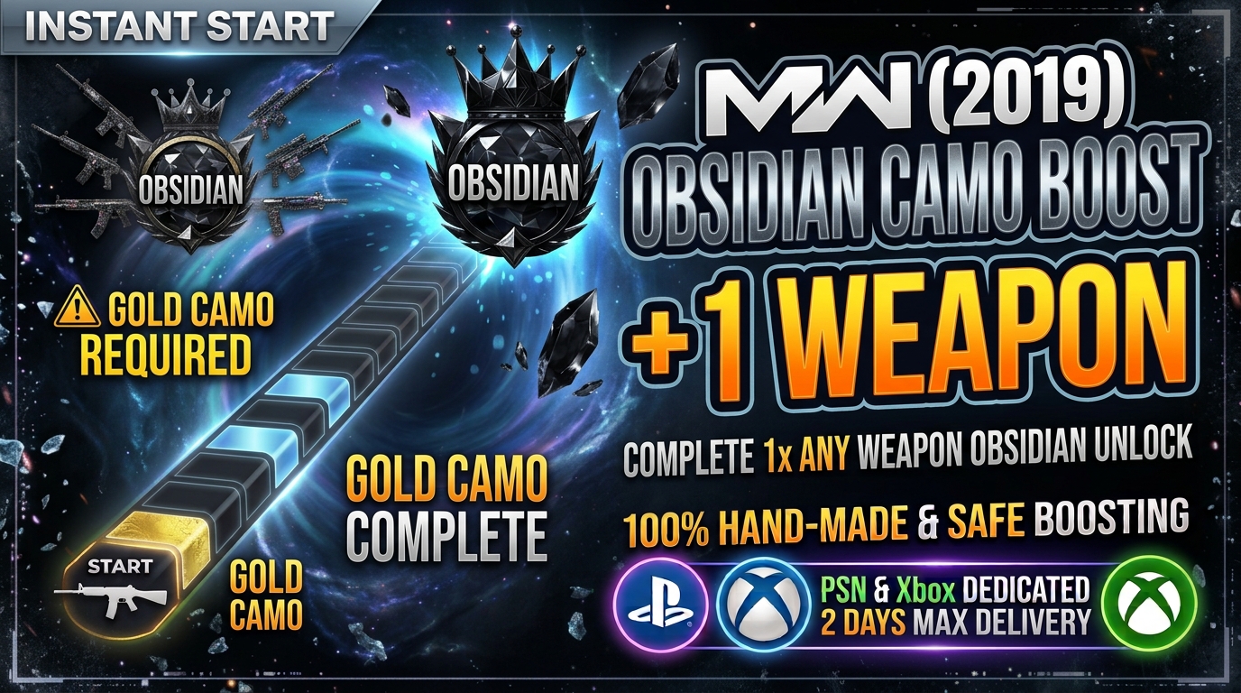 🖤MW19 (2019) - 1x Any Weapon Obsidian Camo Boost | PSN & Xbox Only | 2 Days
