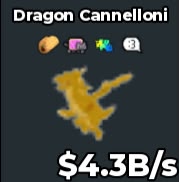 BS13721 Dragon Cannelloni Gold 4.3B/s