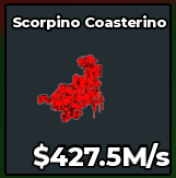BS13724 Scorpino Coasterino Rare 18 Exist Cursed 427.5M/s