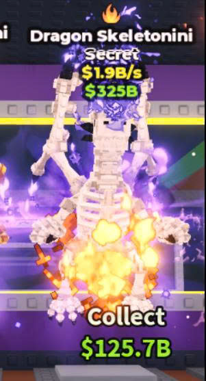 DRAGON SKELETONINI with fire Trait 1.9B/S