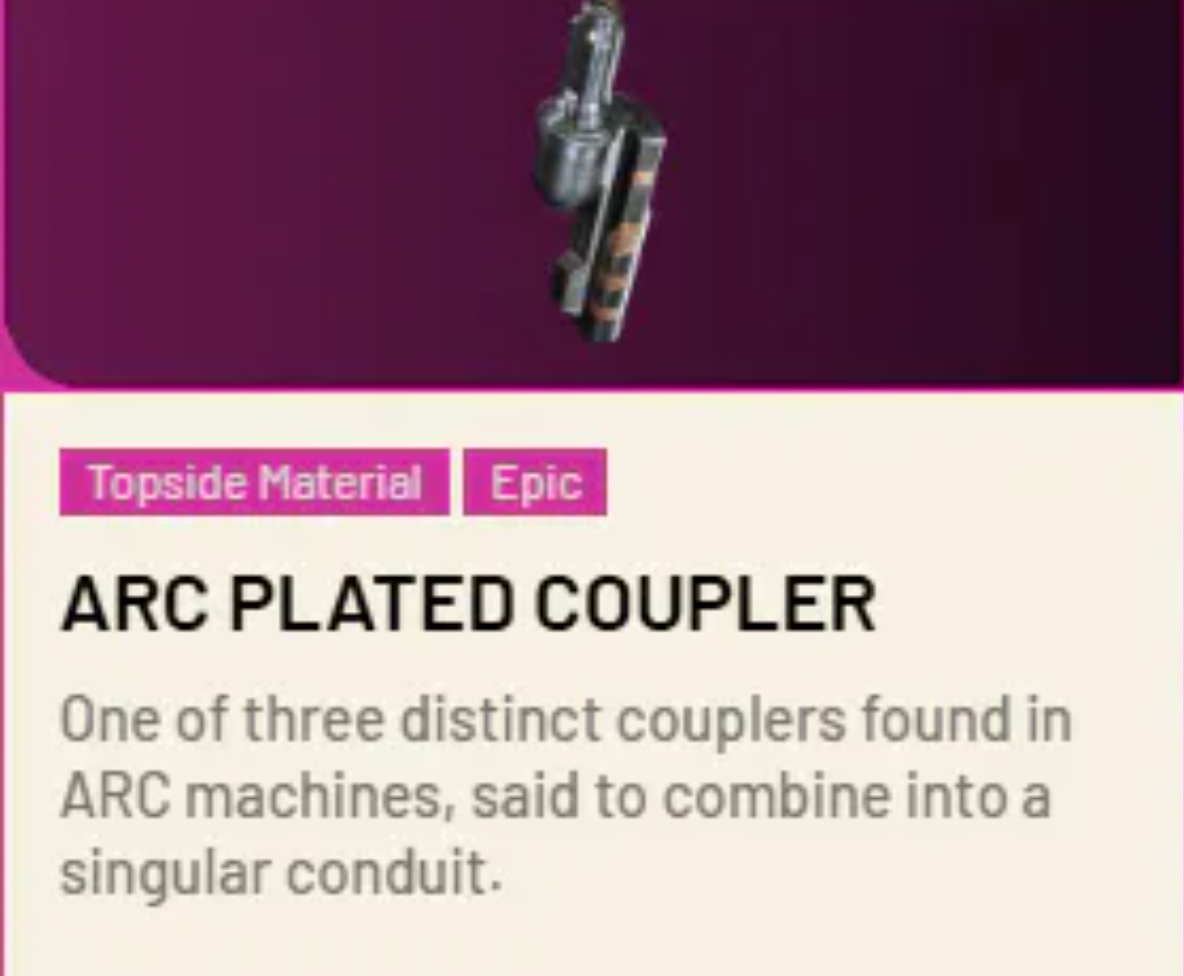 10 ARC Plated Coupler