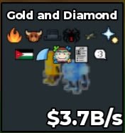 Gold and Diamond 3.7B/s - Clean Traits - Cheap ane Fast Delivery