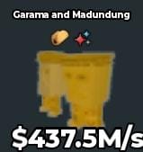 BS13734 Garama and Madundung With Fireworks Trait Rare Gold 437.5M/s